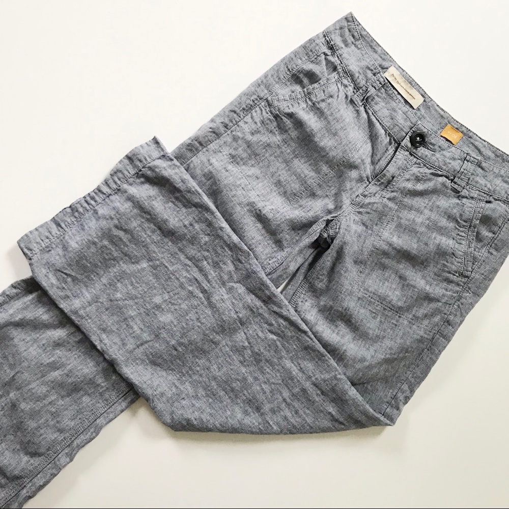 Anthropologie/Pilcro | Chambray Wide-Leg Trousers